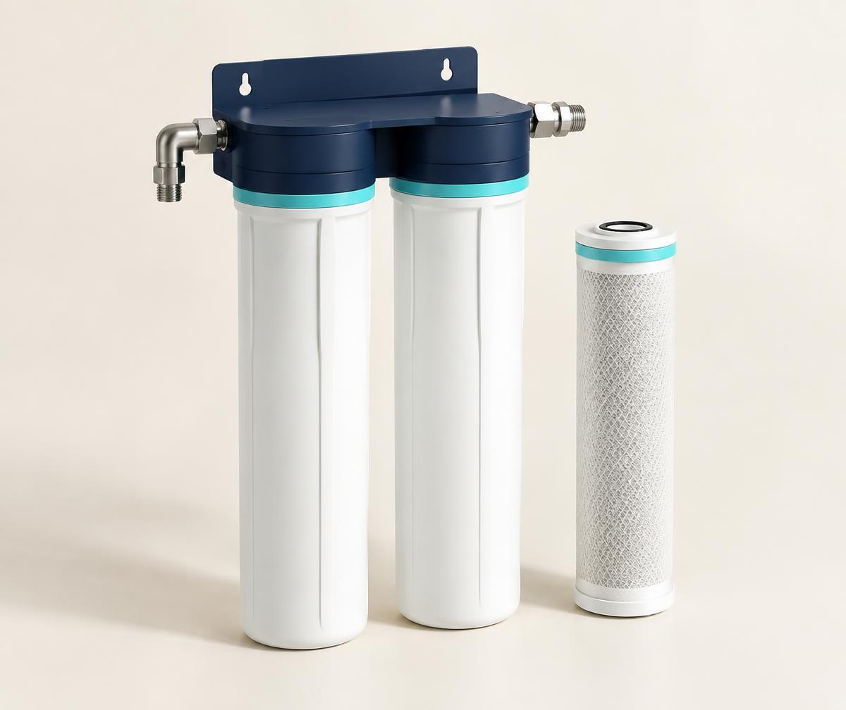 Dubbel selectief ionenwisselfilter met cartridge